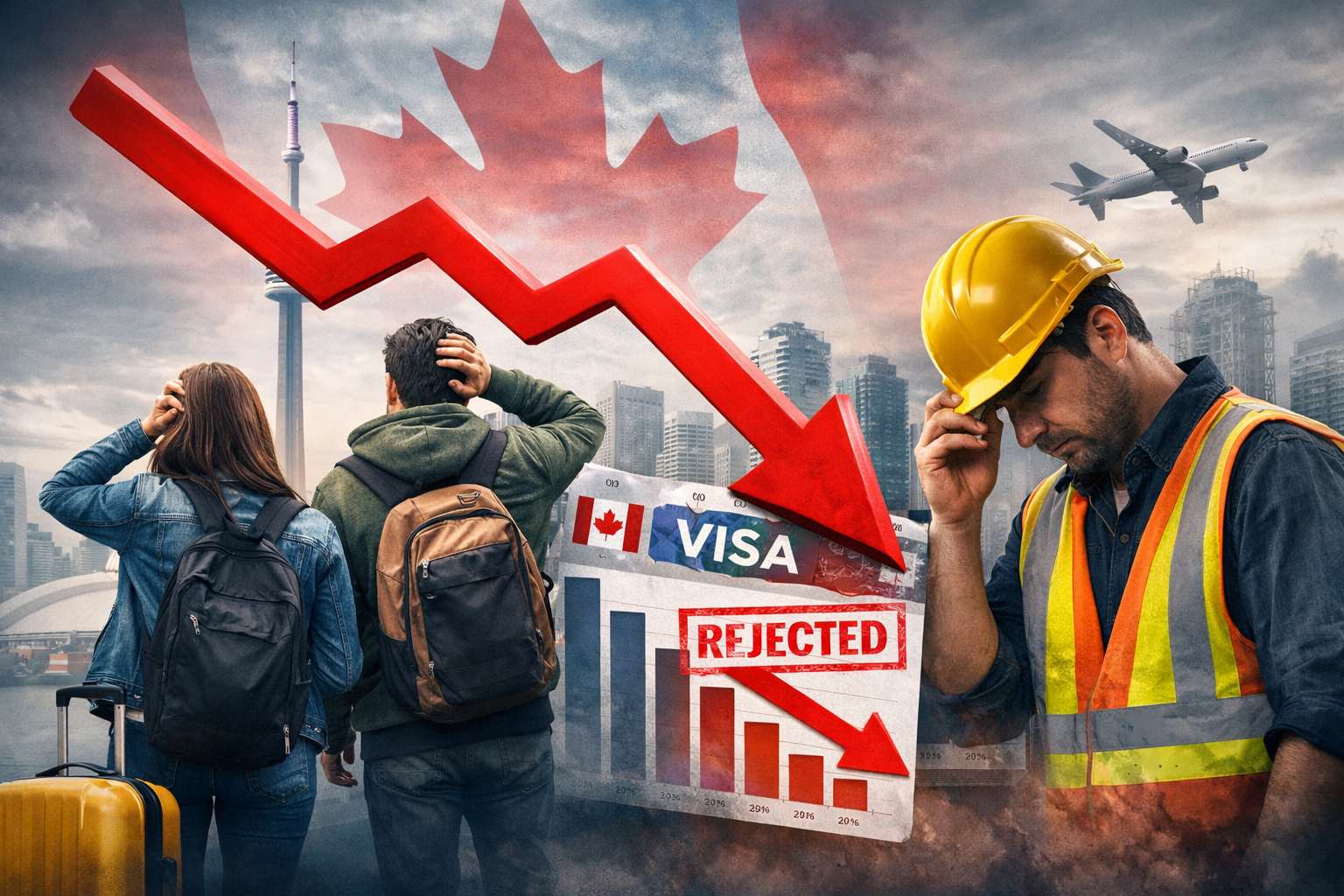 کاهش چشمگیر صدور ویزای تحصیلی کانادا با تغییر سیاست دولت