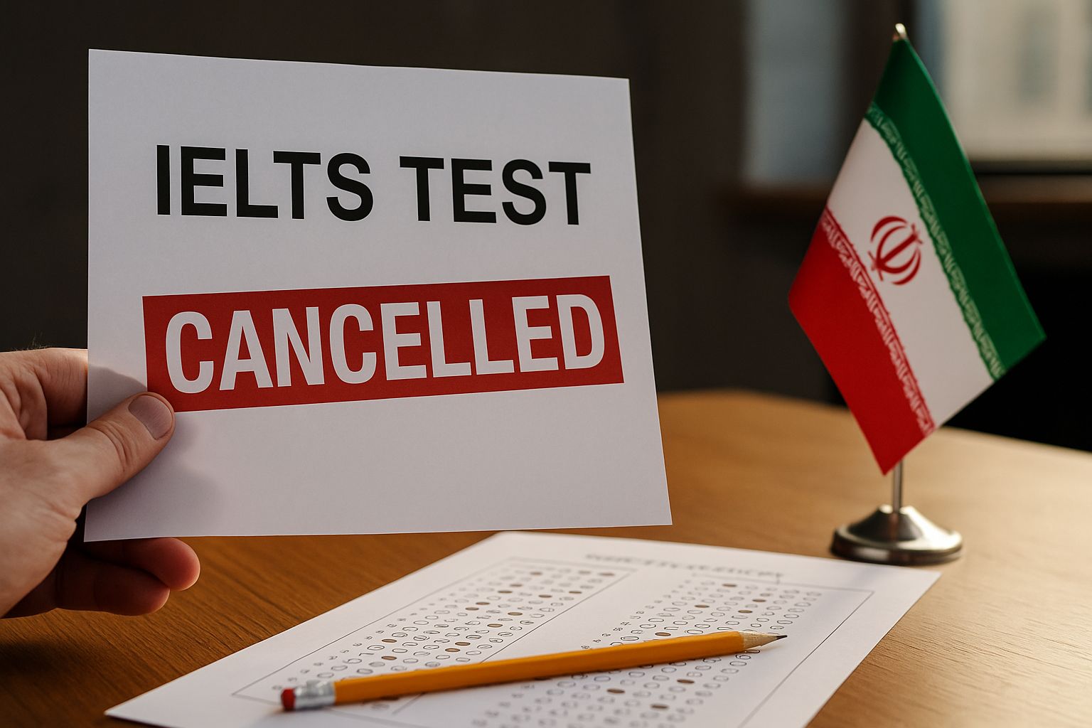توقف کامل آزمون آیلتس در ایران